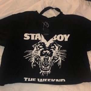 The Weeknd Starboy Crop Top